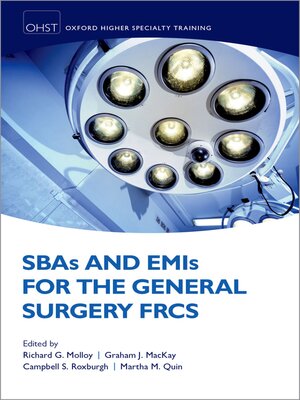 cover image of SBAs and EMIs for the General Surgery FRCS
